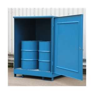 Outdoor Storage Cabinet, 4 Drum Hazmat Station XT Non Combustible 