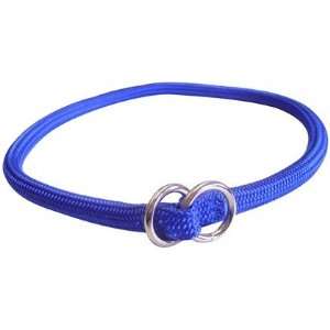  Hamilton Round Braided Choke Nylon Dog Collar   Blue   5 