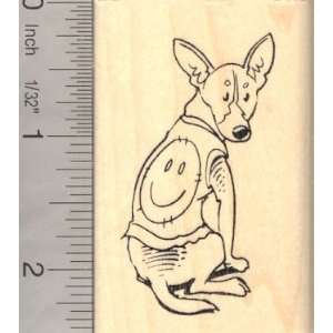  Smiley Face Dog Rubber Stamp: Arts, Crafts & Sewing