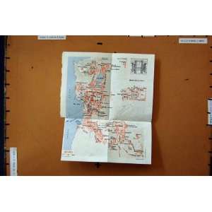    MAP 1967 PLAN DELOS SACRED LAKE PORT MUSEUM THEATRE