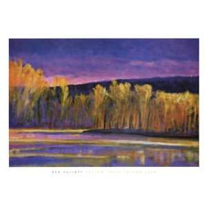   Trees, Yellow Lake Finest LAMINATED Print Elliot 39x28