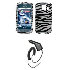  EMPIRE Zebra Design Hard Case Cover + Car Charger (CLA 