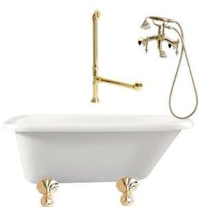 Giagni LA1  Augusta 54 Roll Top Tub with Wall Mount Faucet Faucet 
