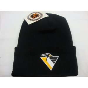   Penguins Beanie Hockey Cuffed Beanie Knit Hat: Everything Else