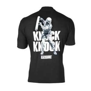  Blackhawk SS Knock Knock T Shirt Black   M Sports 