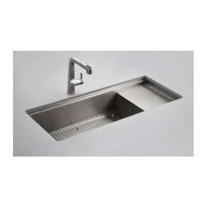  Stages 45 x 18.5 Stainless Steel Undermount Kitchen Sink 