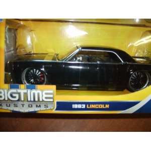  Jada BIG Time Kustoms 124 Scale Black 1963 Lincoln Toys 