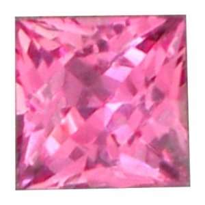  0.62 Carat Loose Pink Sapphire Square Cut Jewelry