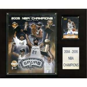  San Antonio Spurs 2004 05 NBA Champions 12x15 Plaque 
