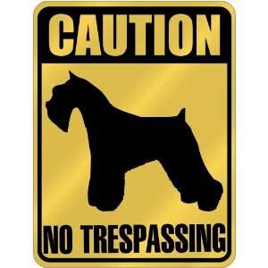    Caution : Miniature Schnauzer   No Trespassing  Parking Sign Dog