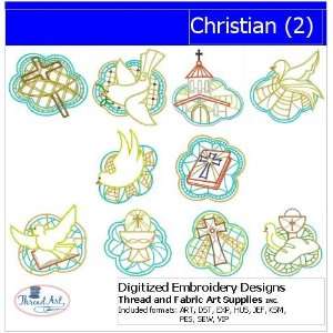  Digitized Embroidery Designs   Christian(2): Arts, Crafts 