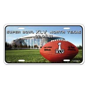  NFL Super Bowl XLV North Texas 2011 Metal Auto Tag: Sports 