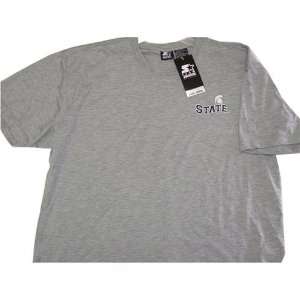 Michigan State Spartans Grey Dristar T shirt:  Sports 