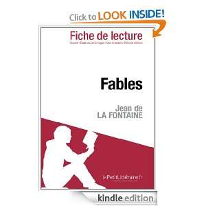 Fables de Jean de La Fontaine (Fiche de lecture) (French Edition 