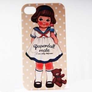  Wheat Dot Bear Painting Vintage Pinup Girl iPhone 4/4S 