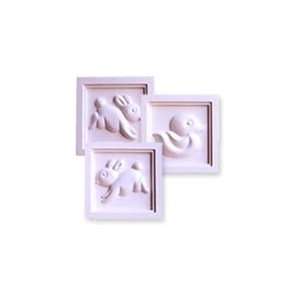   Accent Wall Plaque in Multiple Colors   Set of 3