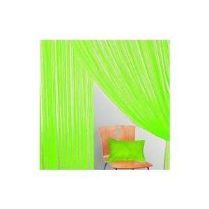Bacati Lime Green String Curtain Panel 