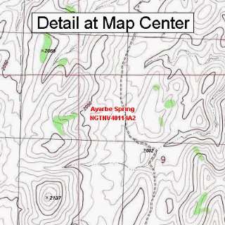   Topographic Quadrangle Map   Ayarbe Spring, Nevada (Folded/Waterproof