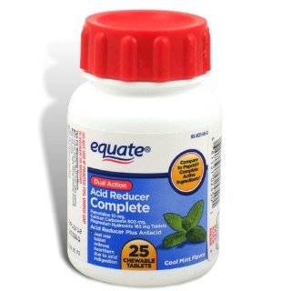  Equate   Acid Reducer Complete 25 Chewable Tablets, Berry 