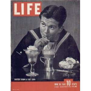   Sailor and First Soda in America, 1941 LIFE Magazine Cover, A0099A