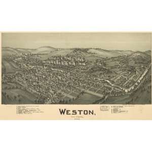  1900 map of Weston, West Virginia
