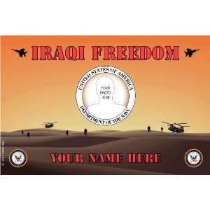  Navy Iraqi Freedom Desk Flag 