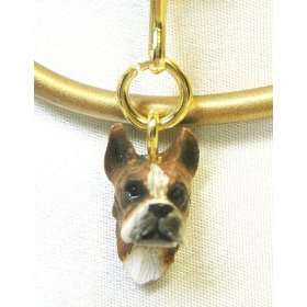  Boxer Cropped Ears Figurine Zipper Pull Charm: Everything 