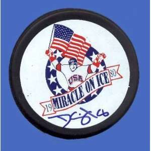  Dave Silk Autographed Hockey Puck