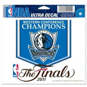 Dallas Mavericks 2011 Western Conference Champions 4x6 Ultra Decal 