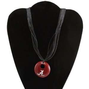   Crimson Black Multi Strand Team Color Necklace