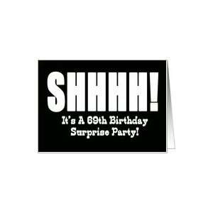  69th Birthday Surprise Party Invitation Card: Toys & Games
