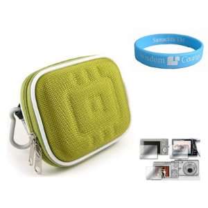  Green Carry Case for Newest Model Flip UltraHD Video Camera + Camera 