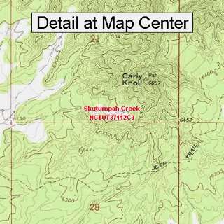   Topographic Quadrangle Map   Skutumpah Creek, Utah (Folded/Waterproof
