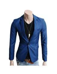 Doublju Mens Casual Vivid Color Onebutton Blazer Jacket (075D)