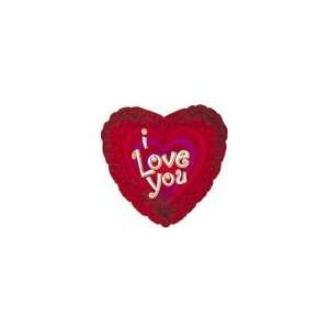  9 Airfill I Love You Fitted Hearts M73   Mylar Balloon 