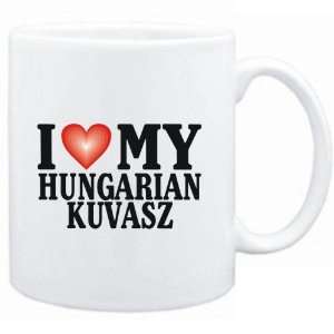    Mug White  I LOVE Hungarian Kuvasz  Dogs: Sports & Outdoors