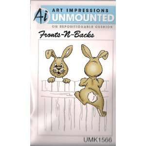  Bunny Front & Back   Cling Stamp // Art Impressions: Arts 
