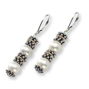  8.5mm Freshwater Pearl Earrings/Sterling Silver: Jewelry