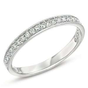  S. Kashi & Sons EN7088 BWG Pave Diamond Band   14KW Ring 