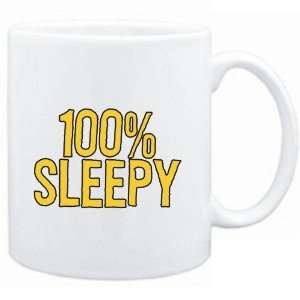  Mug White  100% sleepy  Adjetives