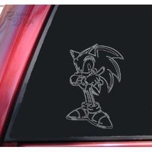  Sonic The Hedgehog Grey Vinyl Decal Sticker: Automotive