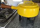 DANSK Yellow Kobenstyle Jans Quistgaard Fondue Pot On Stand Made In 