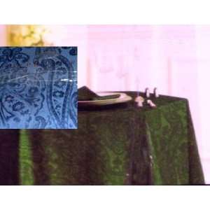  Ralph Lauren Jacquard Paisley Midnight Blue Tablecloth 