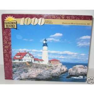   Books 1000 Piece Puzzle   Portland Head Lighthouse, ME: Toys & Games