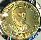 Franklin Roosevelt MINT Commemorative Brass Medal   Token   Coin