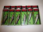 LOT OF SIX RAPALA CD 5 BALSA COUNT DOWN LURES / IN SILVER COLOR 