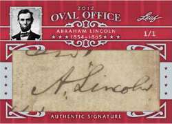 2012 Leaf Oval Office Cut Signatures Presidental Random Box Break 