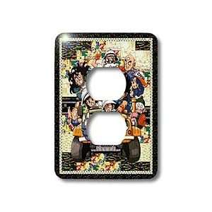   Themes   Road trip Gang   Light Switch Covers   2 plug outlet cover