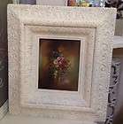  Shabby Cottage Chic Frame & Rose Painting Annie Sloan Free Ship