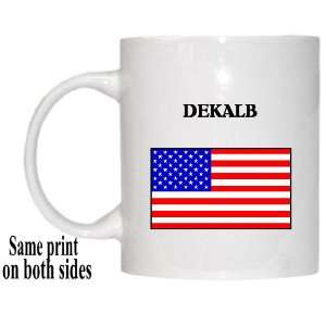  US Flag   DeKalb, Illinois (IL) Mug 